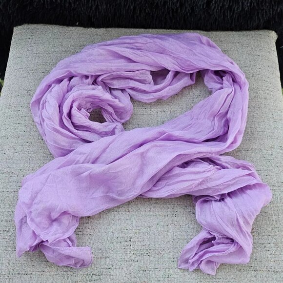 Women Scarf Light Purple Neck Band Fashion Scarf Long Scarf 60X30 inches Unbran - Picture 1 of 9